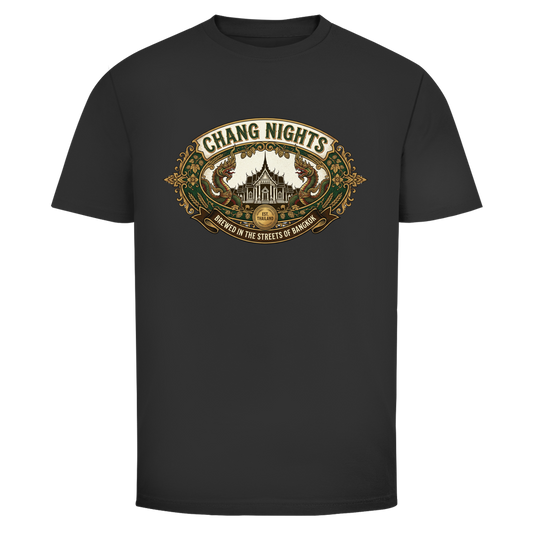 Chang Nights T-Shirt — Bangkok Streetwear Grafik Shirt – T-Shirt Frontansicht