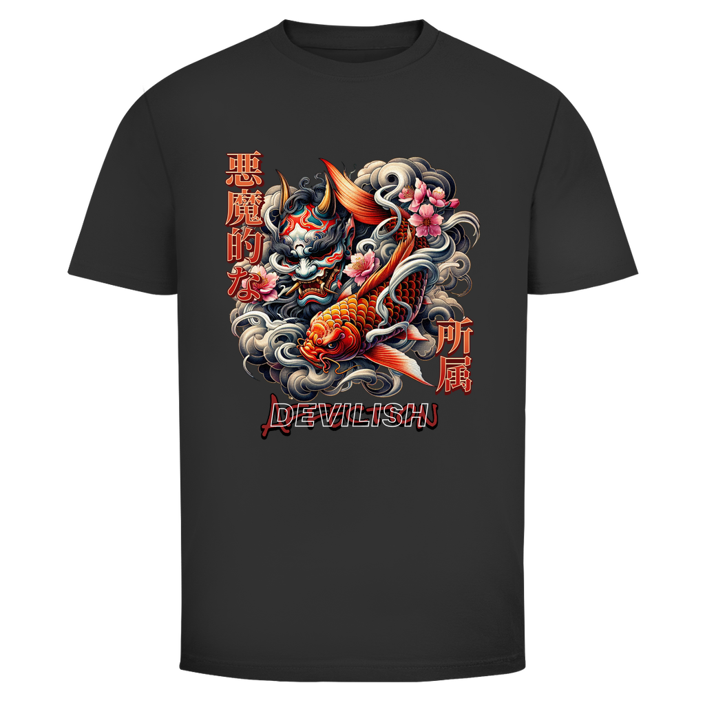DEVILISH Japan Dragon × Koi Streetstyle T-Shirt - Wild Boys Shop