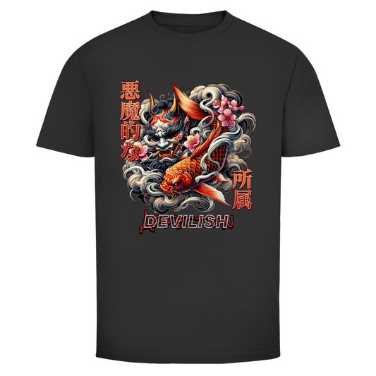 DEVILISH Japan Dragon × Koi Streetstyle T-Shirt - Wild Boys Shop