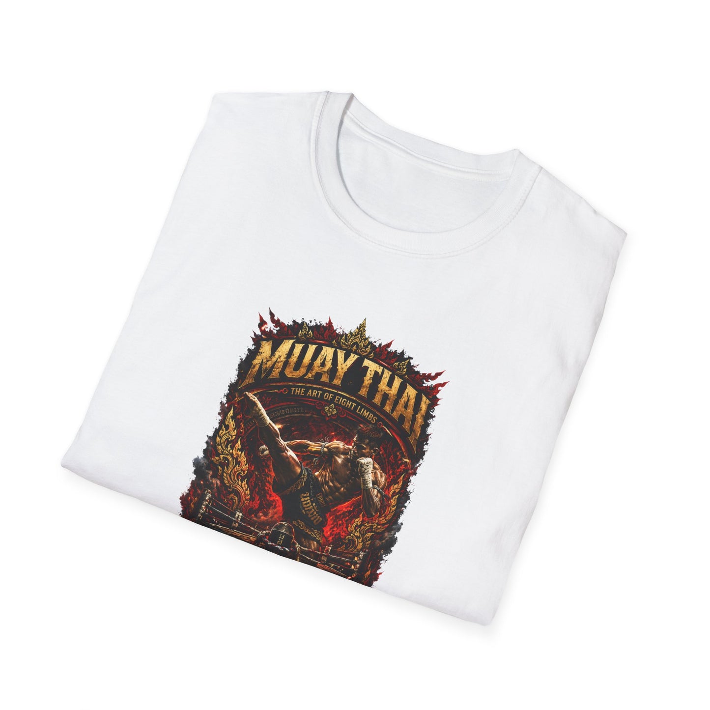 Muay Thai T-Shirt Military Green — Boxer Streetwear Vorderansicht
