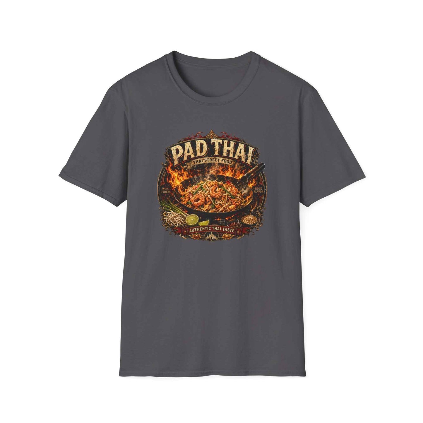 Pad Thai T-Shirt — Wok Fired Thai Street Food, Scharfe Asian Streetwear Herren Damen