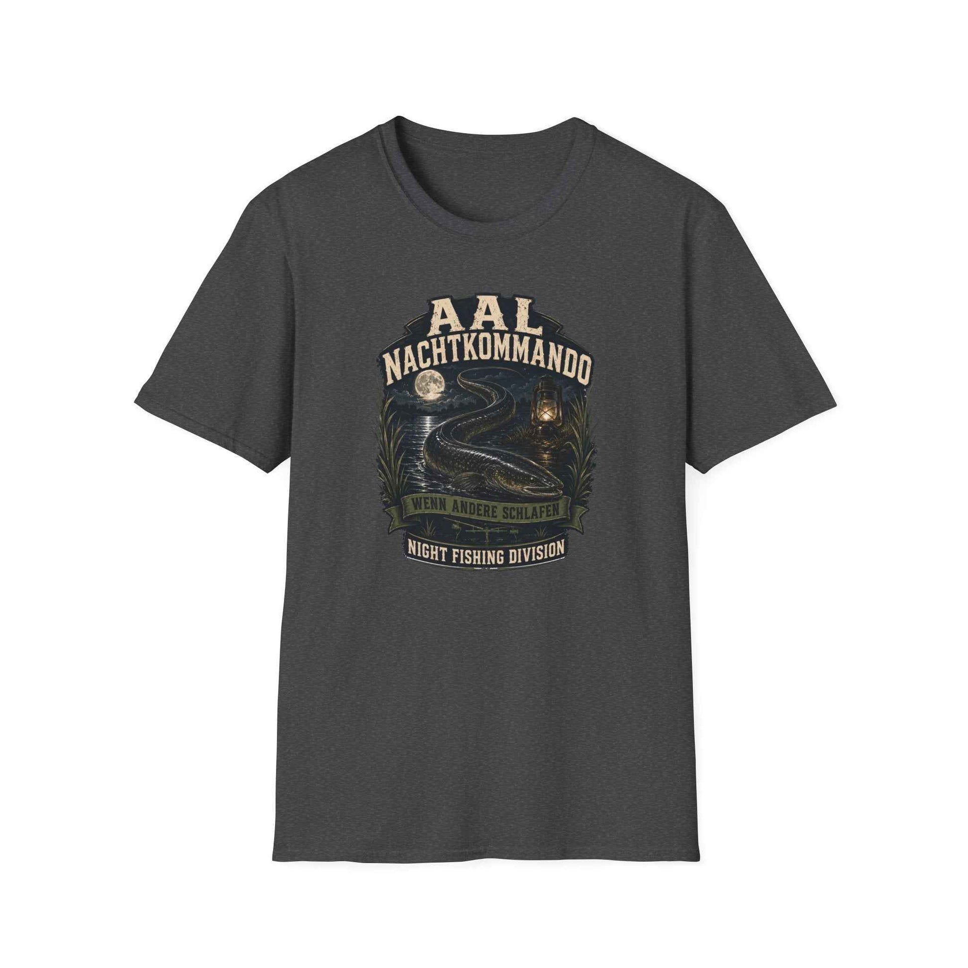 Aal Nachtkommando T-Shirt — Angler Geschenk Flatlay