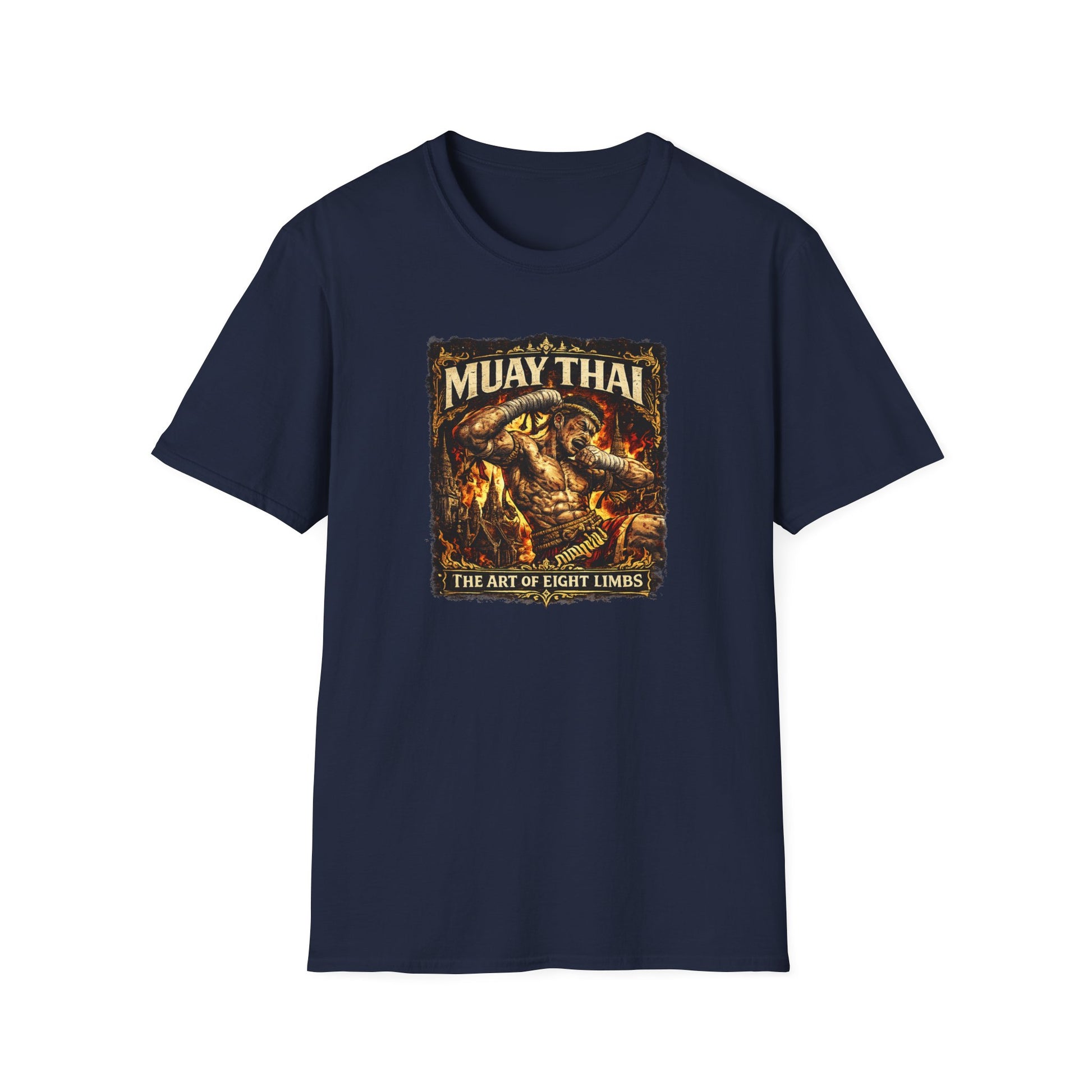 Muay Thai T-Shirt Dark Chocolate – Thai Boxing Streetwear Vorderansicht