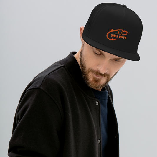 Wild Boys Trucker-Cap – T-Shirt Designdetail Nahaufnahme