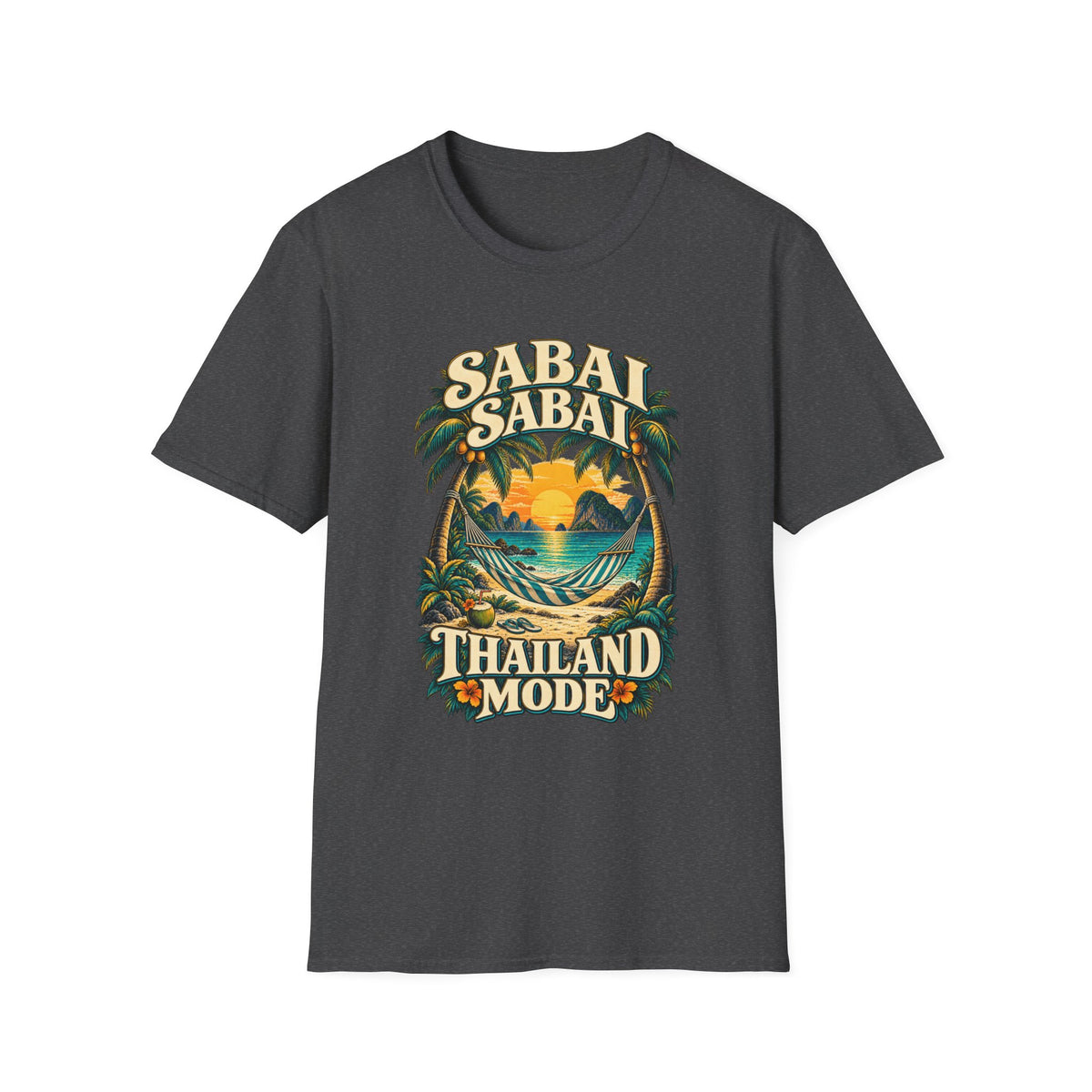 Sabai Sabai T-Shirt — Tropical Thailand Shirt Vorderansicht Farbvariante