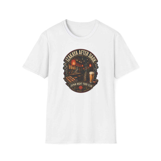 Izakaya After Dark T-Shirt weiß Japanese Streetwear Izakaya Food Graphic Tee Geschenk