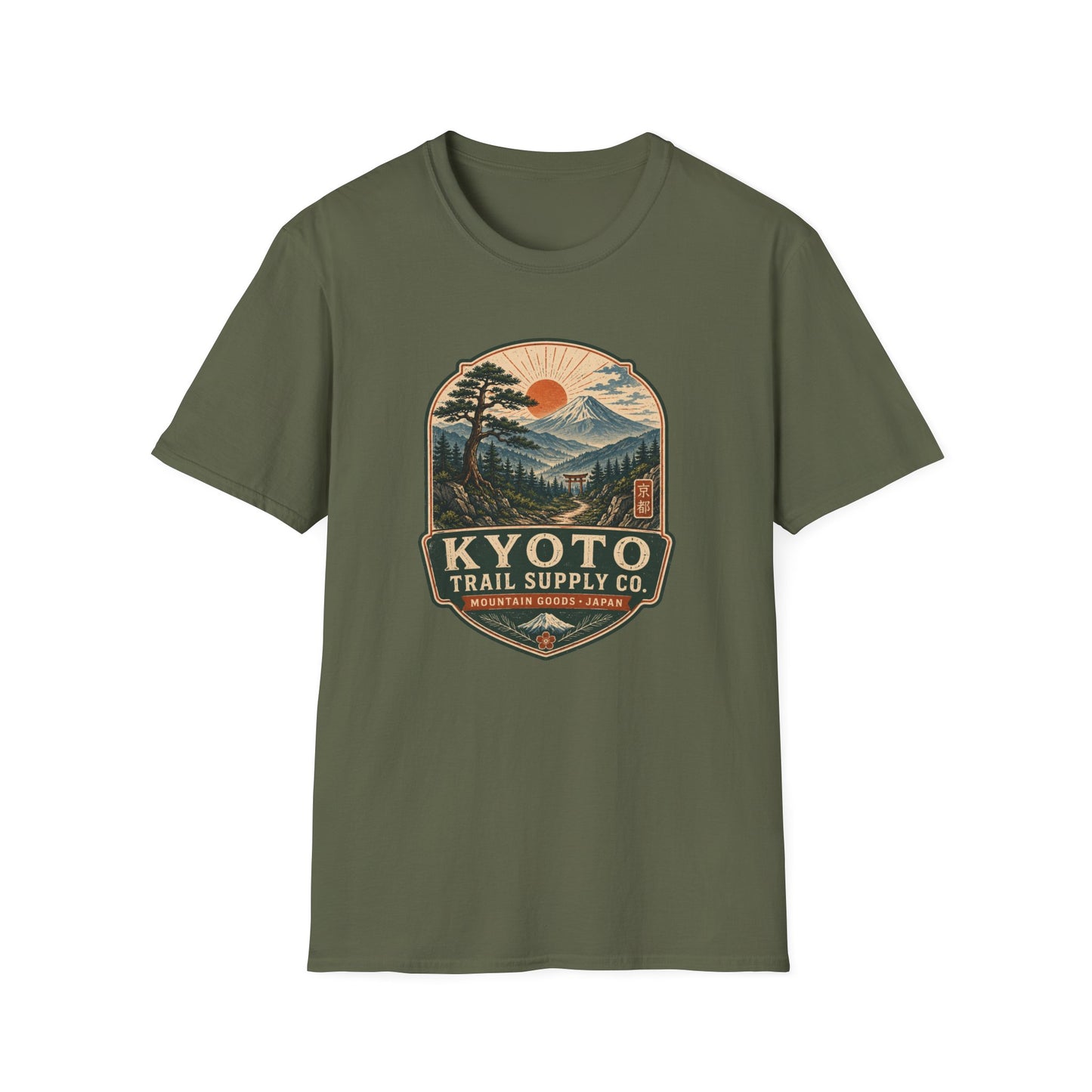 Kyoto Trail Supply Co. T-Shirt Military Green Japan Vintage Tee