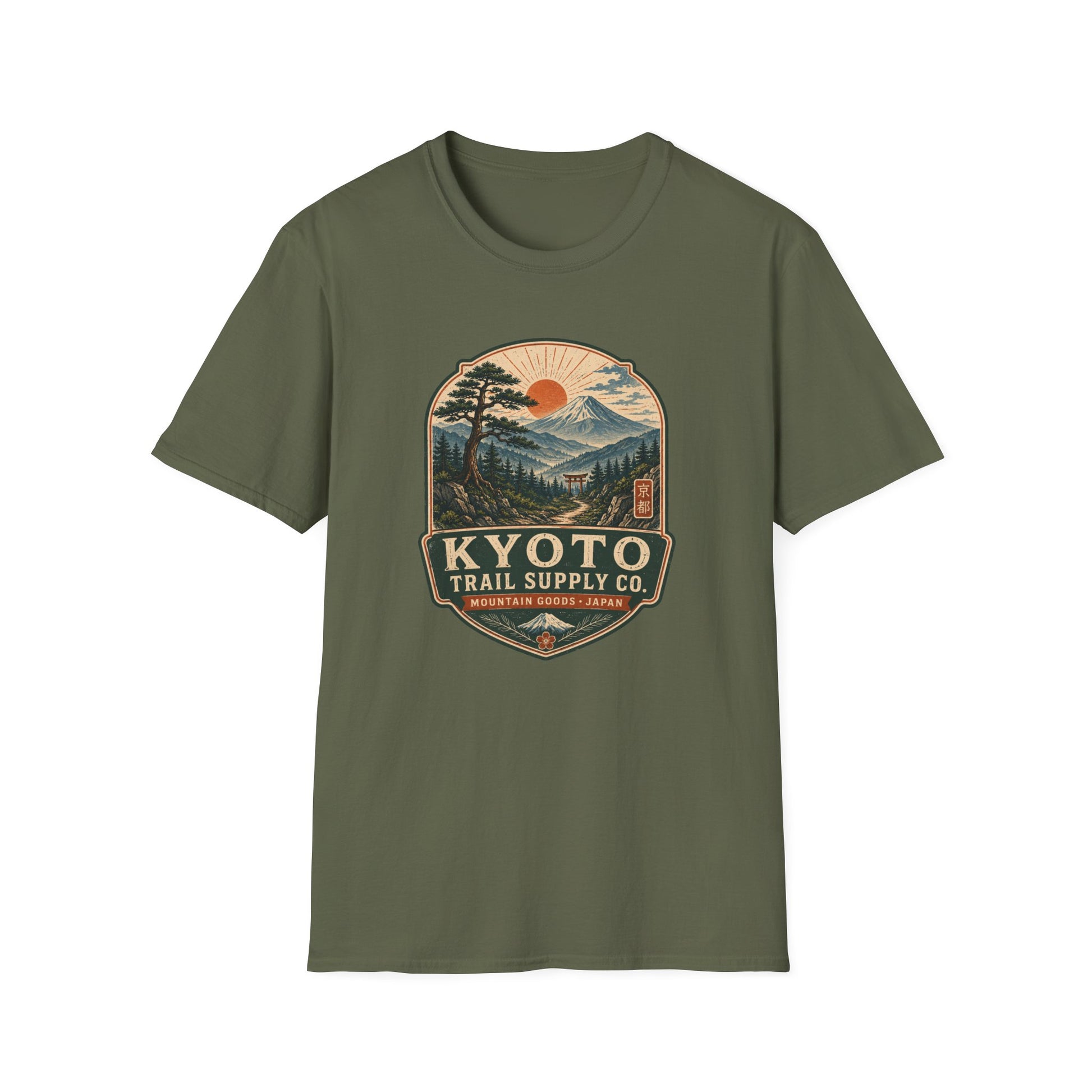 Kyoto Trail Supply Co. T-Shirt Military Green Japan Vintage Tee
