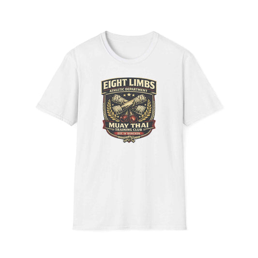 Eight Limbs Muay Thai T-Shirt – Bangkok Training Club Vintage Badge Graphic Tee