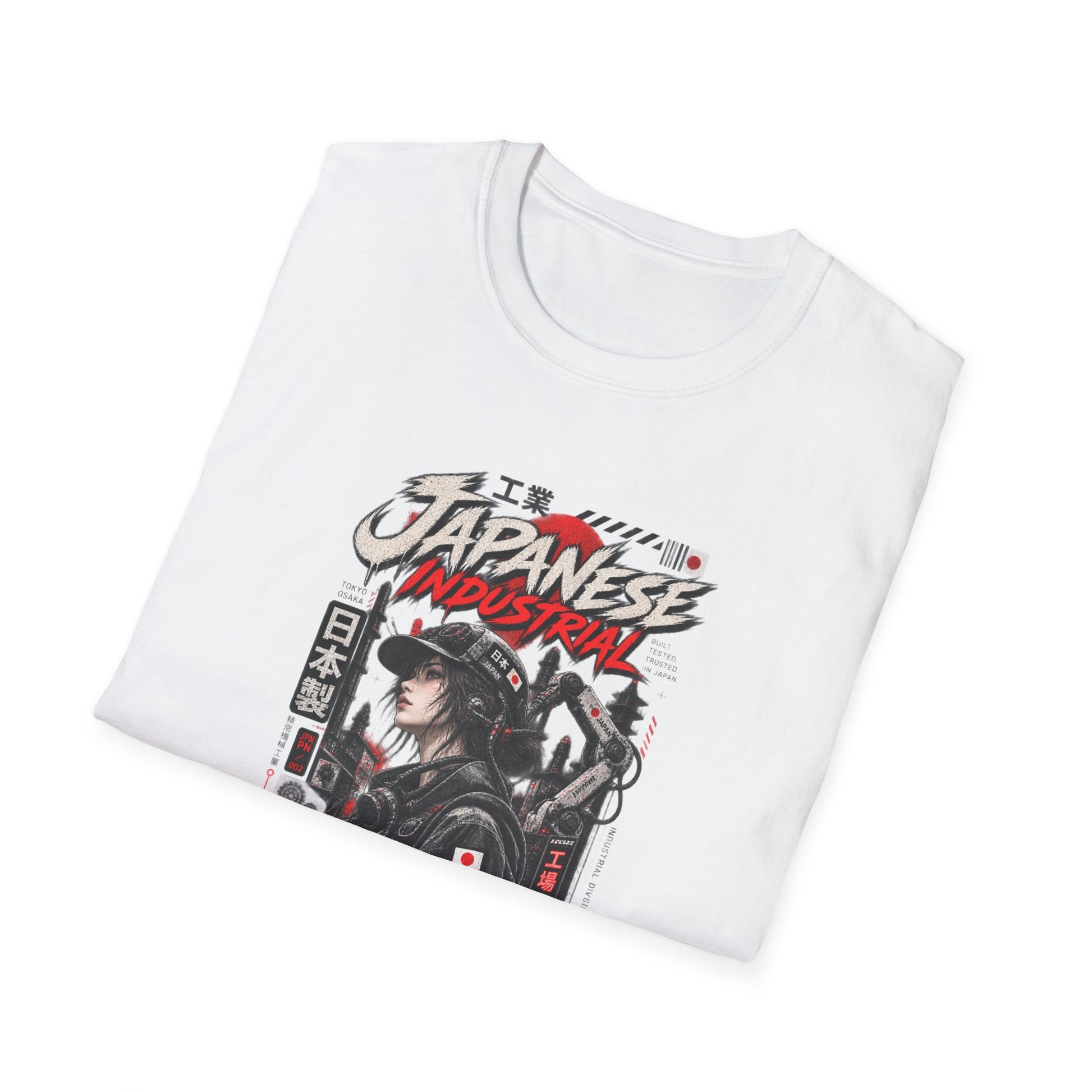 Japanese Industrial T-Shirt Rückansicht — Techwear Streetwear