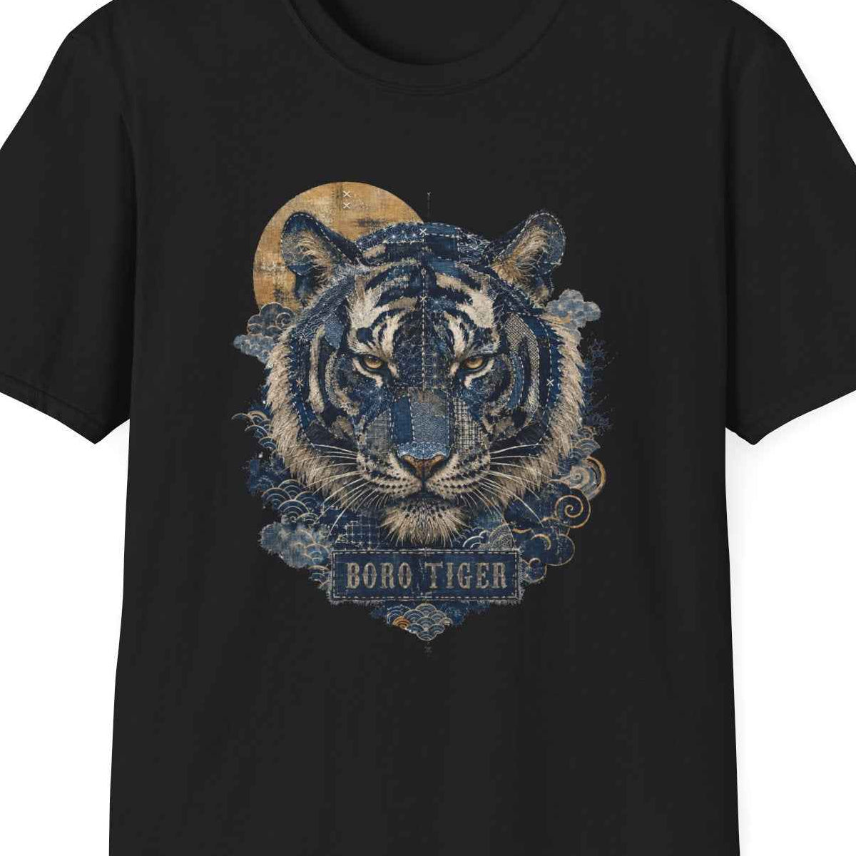 Boro Tiger T-Shirt – Vintage Japanese Streetwear | Wild Boys – Design Nahaufnahme