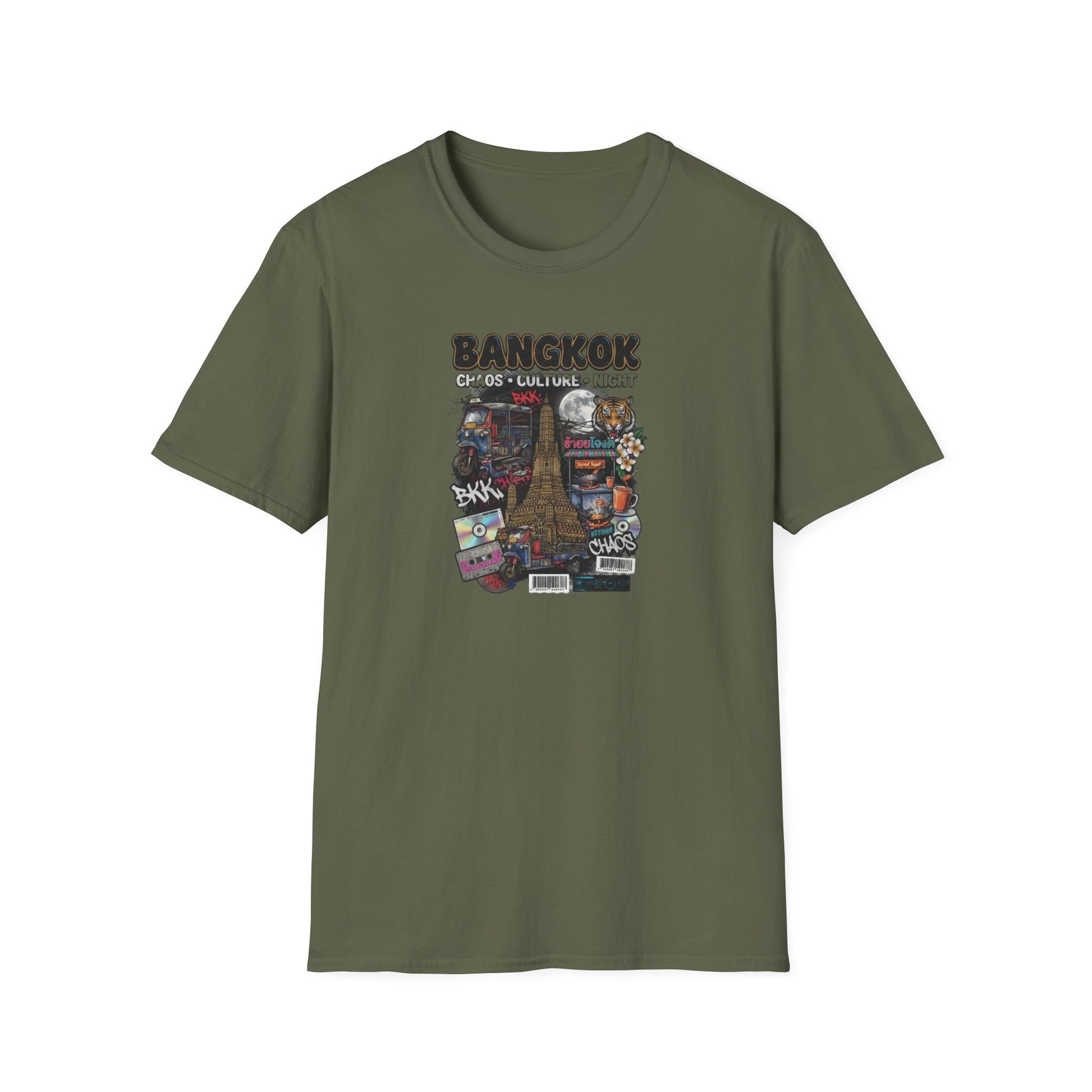 Bangkok Chaos Culture Night T-Shirt — Streetwear Detailansicht