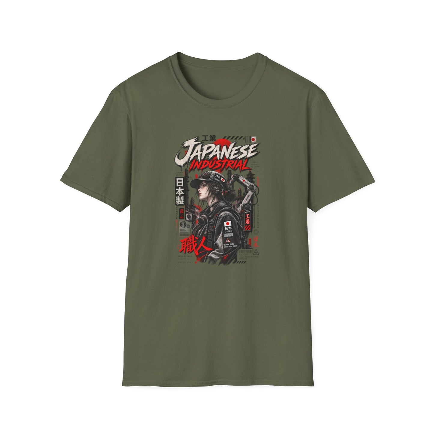 Japanese Industrial T-Shirt gefaltet — Techwear Streetwear