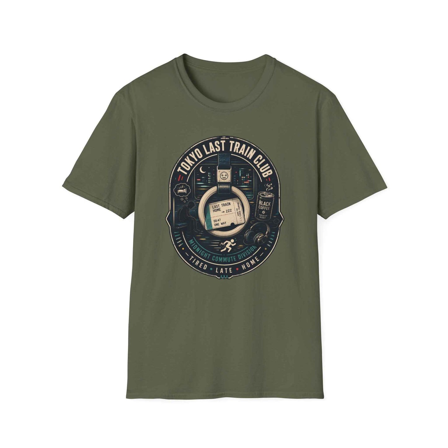 Tokyo Last Train Club T-Shirt Rückansicht Japan Aesthetic