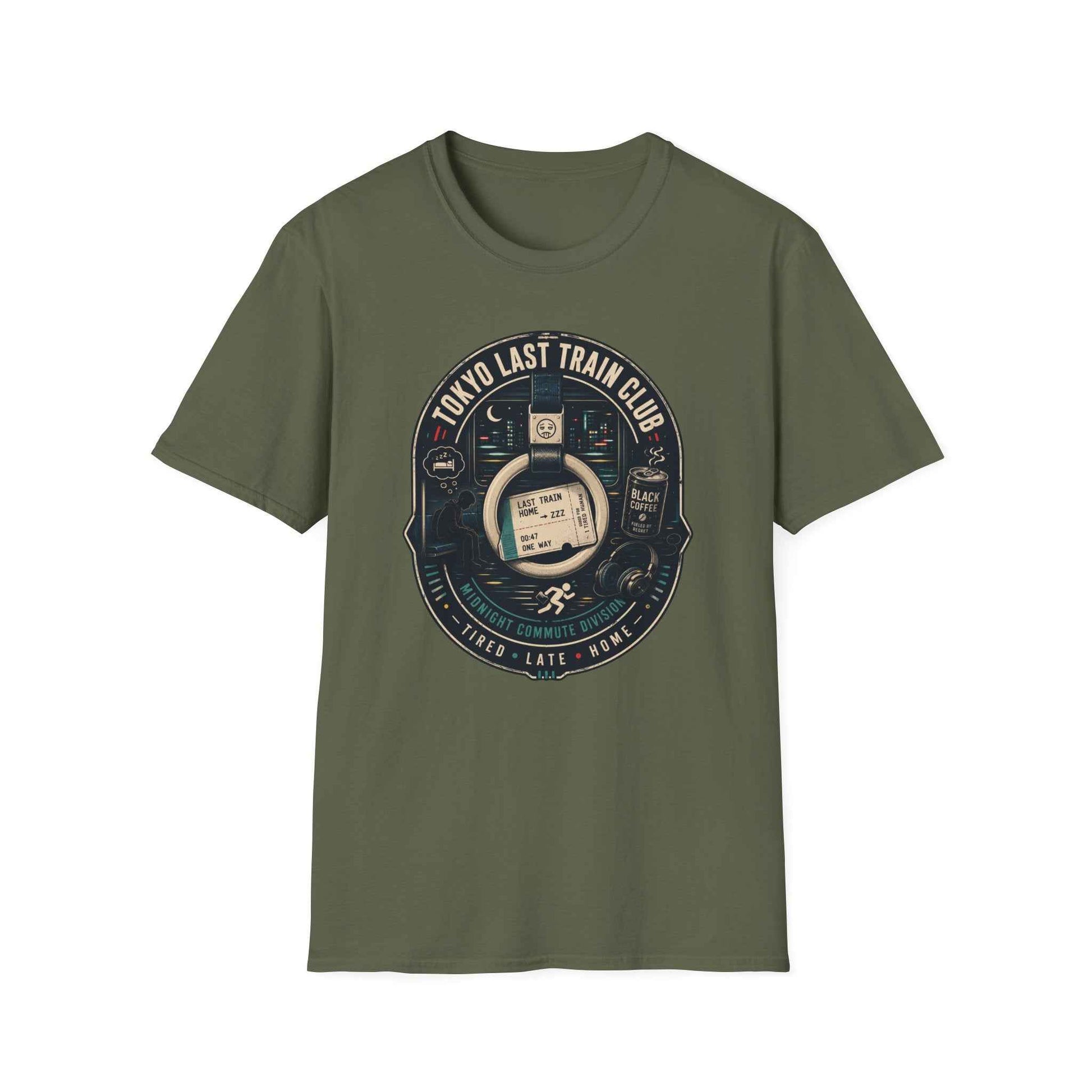 Tokyo Last Train Club T-Shirt Rückansicht Japan Aesthetic