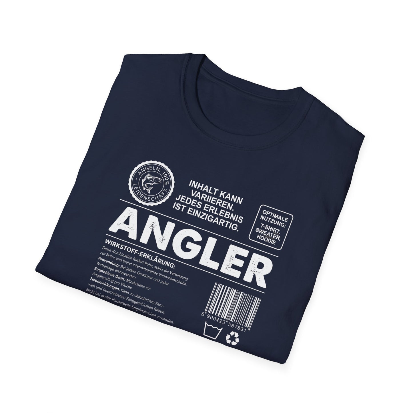 Angler T-Shirt Herren · Wirkstoff-Erklärung – Lustiges Angel-Statement Tee | Wild Boys Fishing