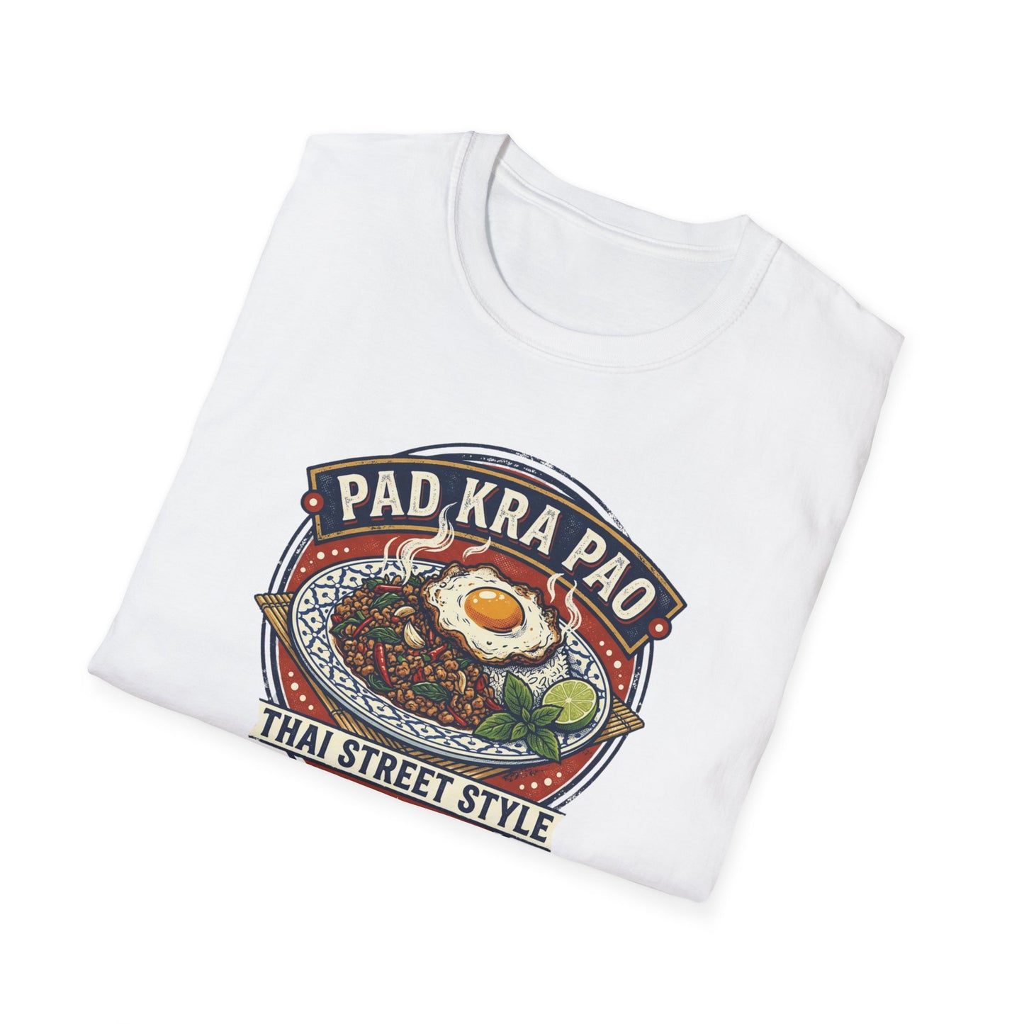 Pad Kra Pao T-Shirt — Thai Street Food Graphic Tee | Holy Basil Foodie Geschenk