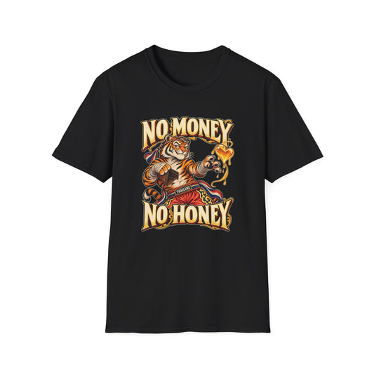 No Money No Honey – Thailand T-Shirt mit Muay-Thai-Tiger | Gildan 64000