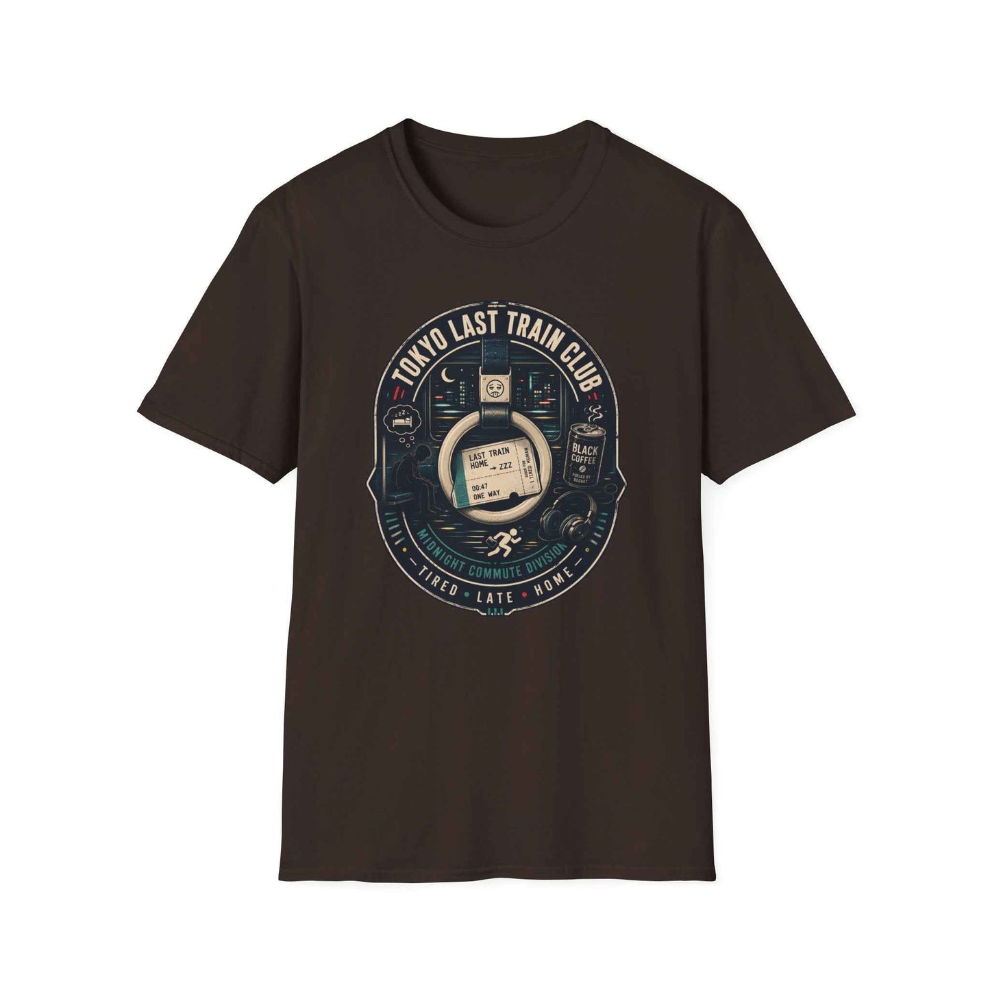 Tokyo Last Train Club T-Shirt Vorderansicht Unisex Streetwear