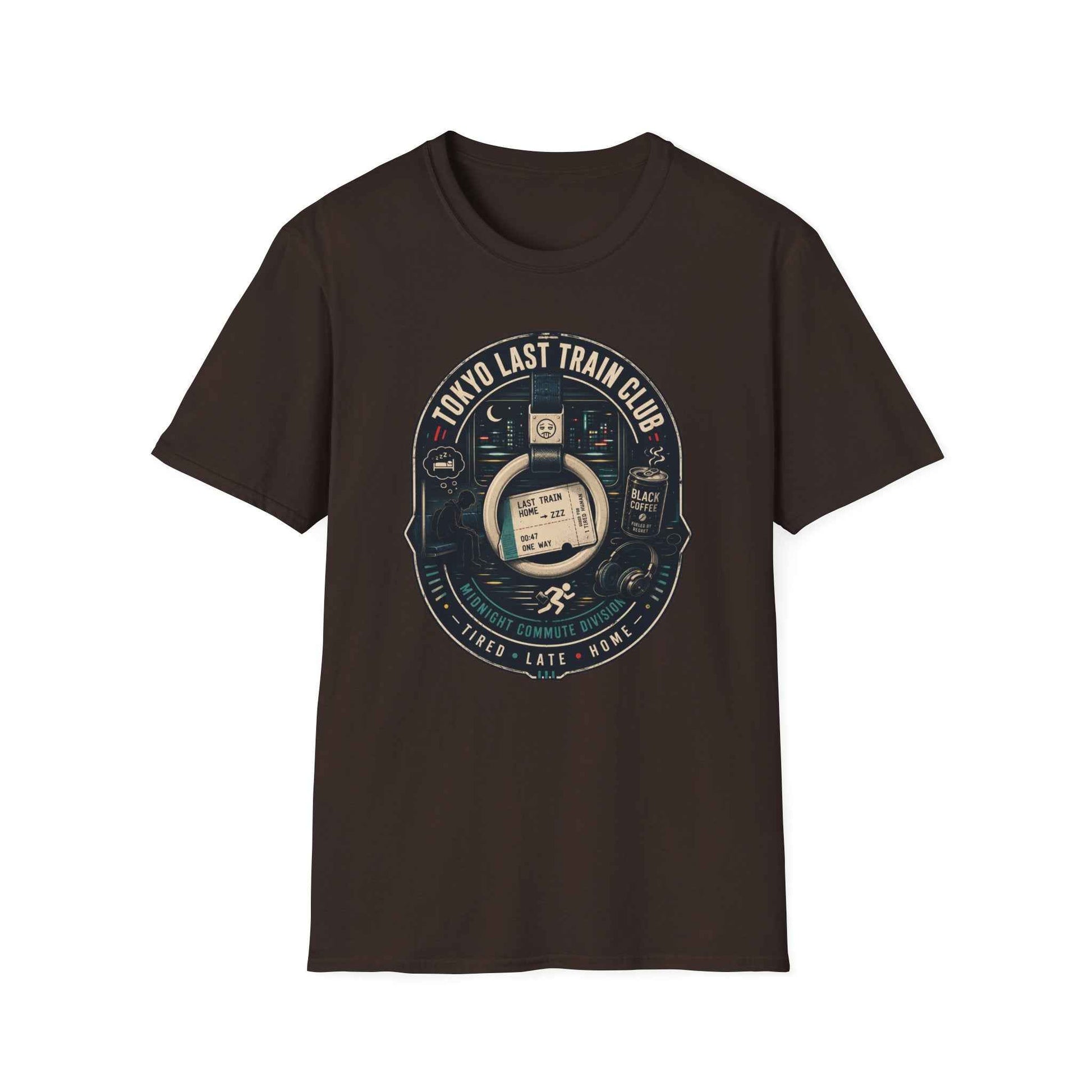 Tokyo Last Train Club T-Shirt Vorderansicht Unisex Streetwear