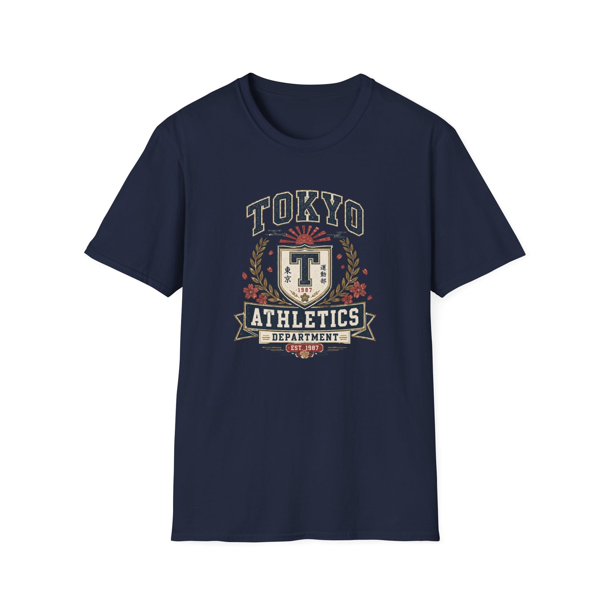 Tokyo Athletics Department T-Shirt Black Japanese Varsity Streetwear