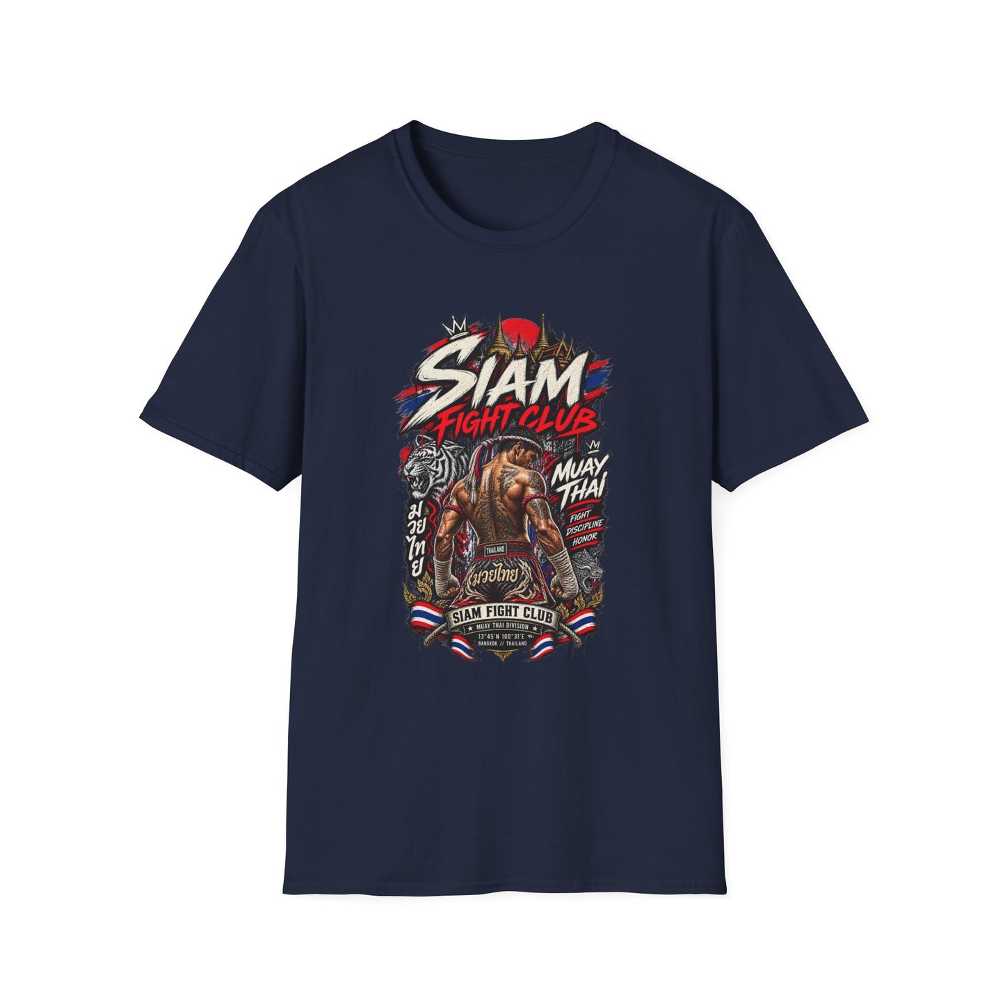 Thailand Boxer Shirt navy — Siam Muay Thai Streetwear