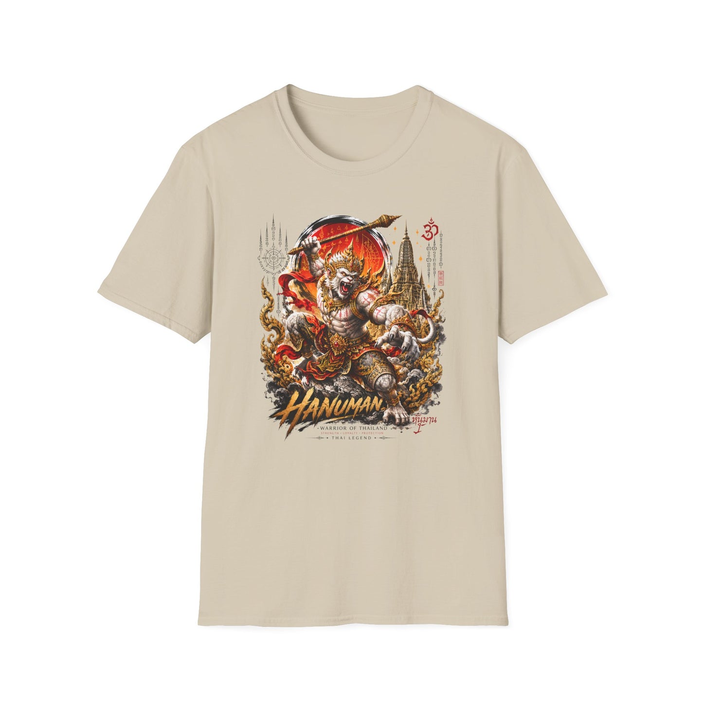 Hanuman T-Shirt grau — Muay Thai Sak Yant Thai Streetwear