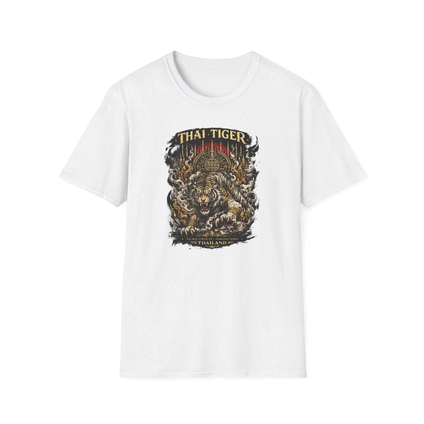 Thai Tiger T-Shirt – Muay Thai & Asian Streetwear mit Tiger-Print Herren Damen