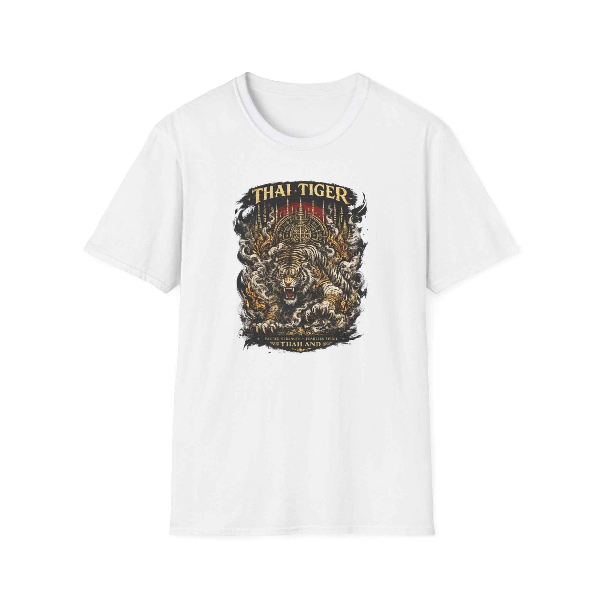 Thai Tiger T-Shirt – Muay Thai & Asian Streetwear mit Tiger-Print Herren Damen