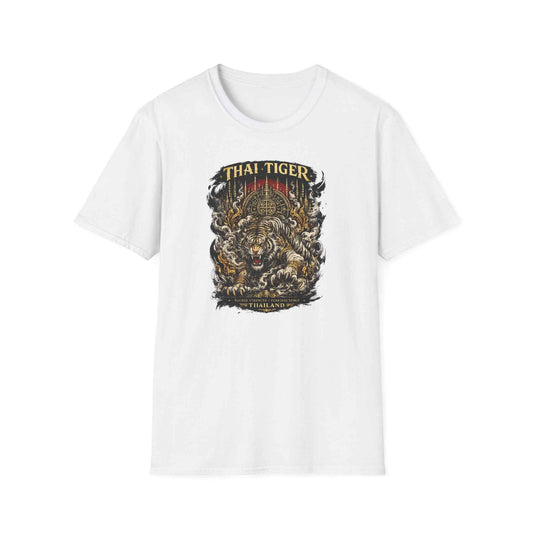 Thai Tiger T-Shirt – Muay Thai & Asian Streetwear mit Tiger-Print Herren Damen