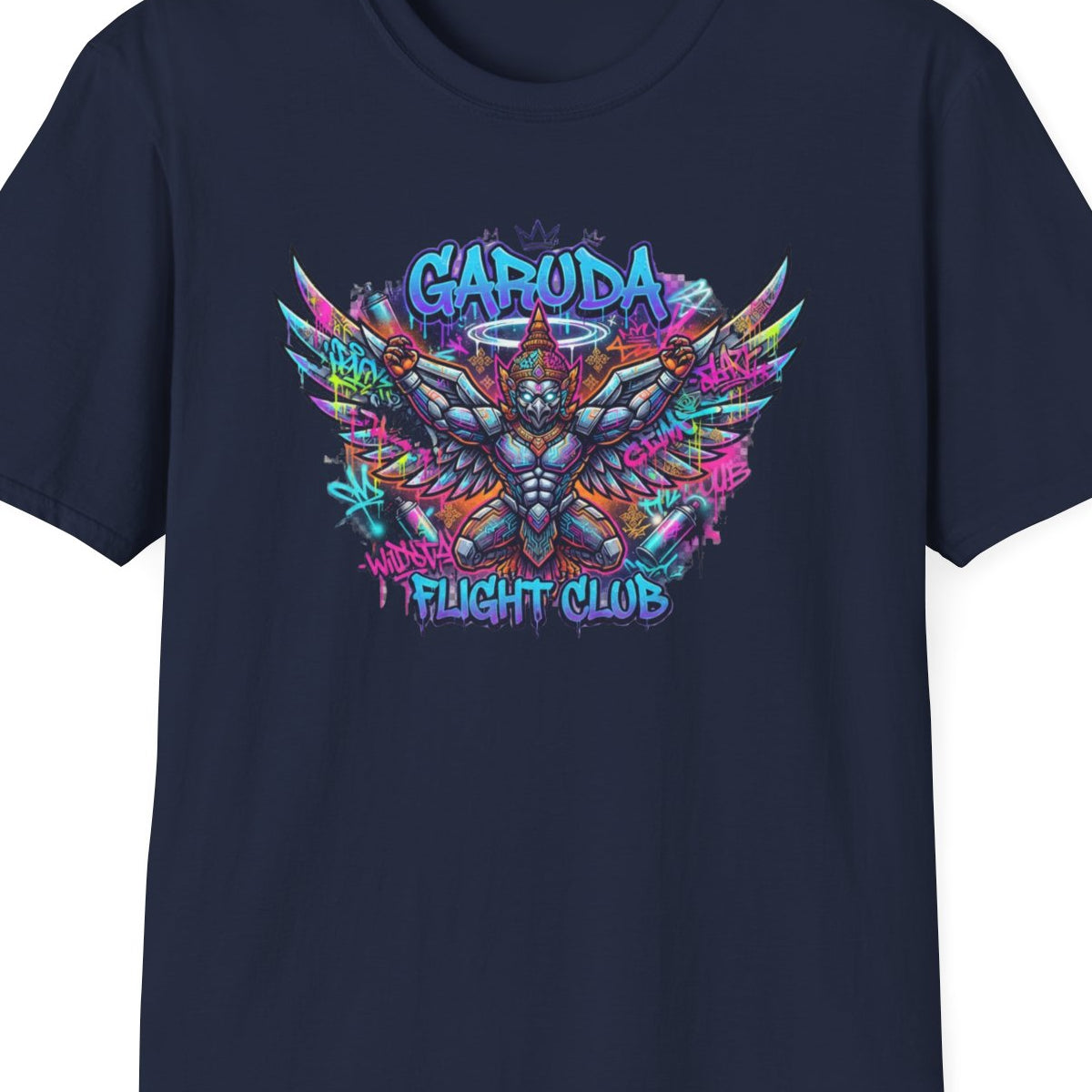 Navy Garuda T-Shirt – Design Nahaufnahme