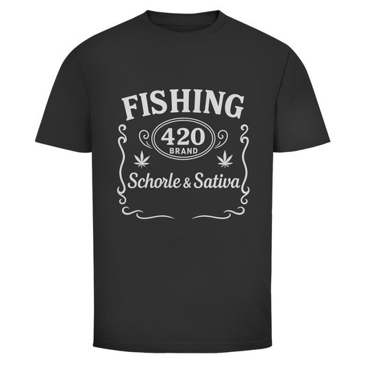 Fishing 420 Shirt – Schorle & Sativa Angler T-Shirt - Wild Boys Shop