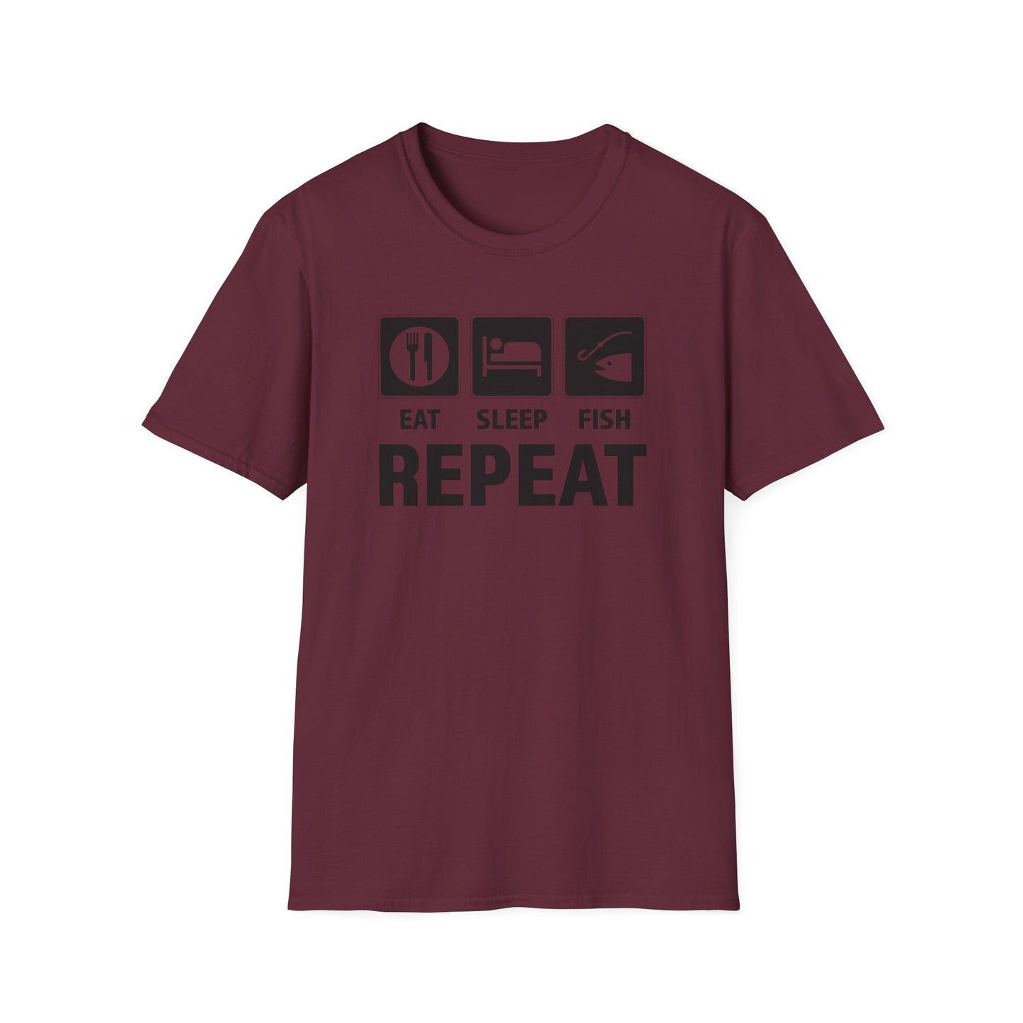 Eat Sleep Fish - Repeat – T-Shirt Größentabelle