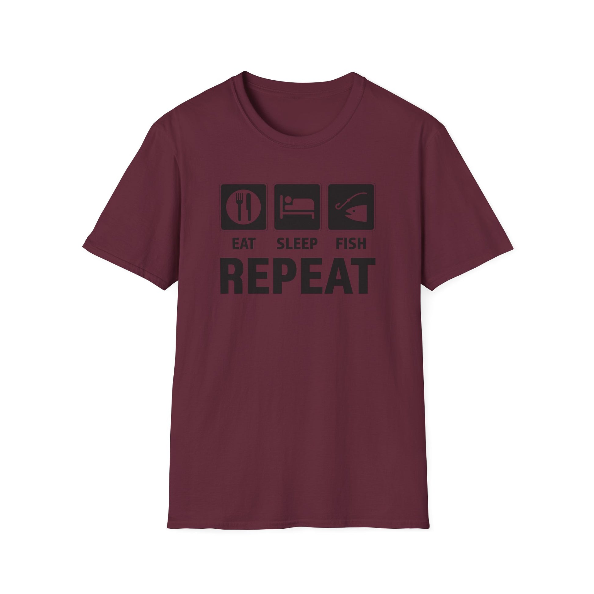 Eat Sleep Fish - Repeat – T-Shirt Größentabelle