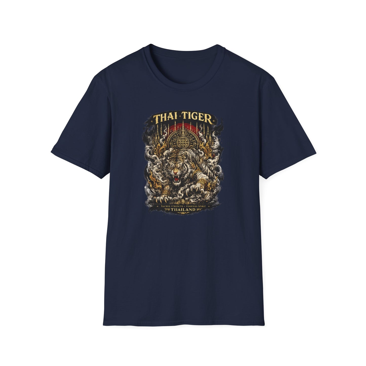 Thai Tiger T-Shirt Dark Chocolate — Thai Tiger Streetwear Vorderansicht
