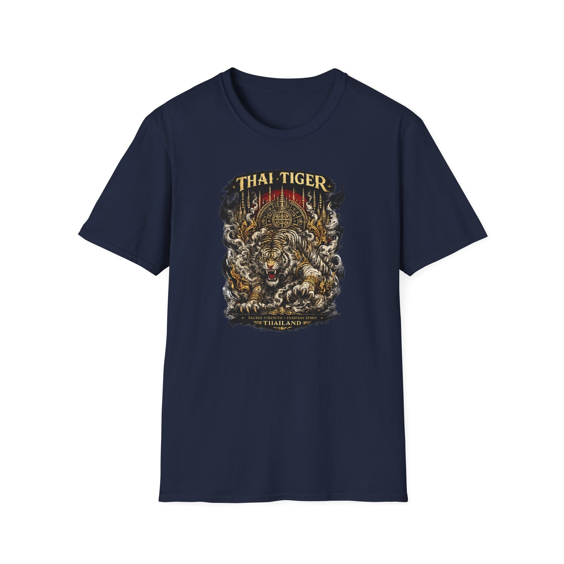 Thai Tiger T-Shirt Dark Chocolate — Thai Tiger Streetwear Vorderansicht