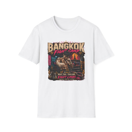 Bangkok Fight Camp T-Shirt weiß Muay Thai Thailand Streetwear Graphic Tee