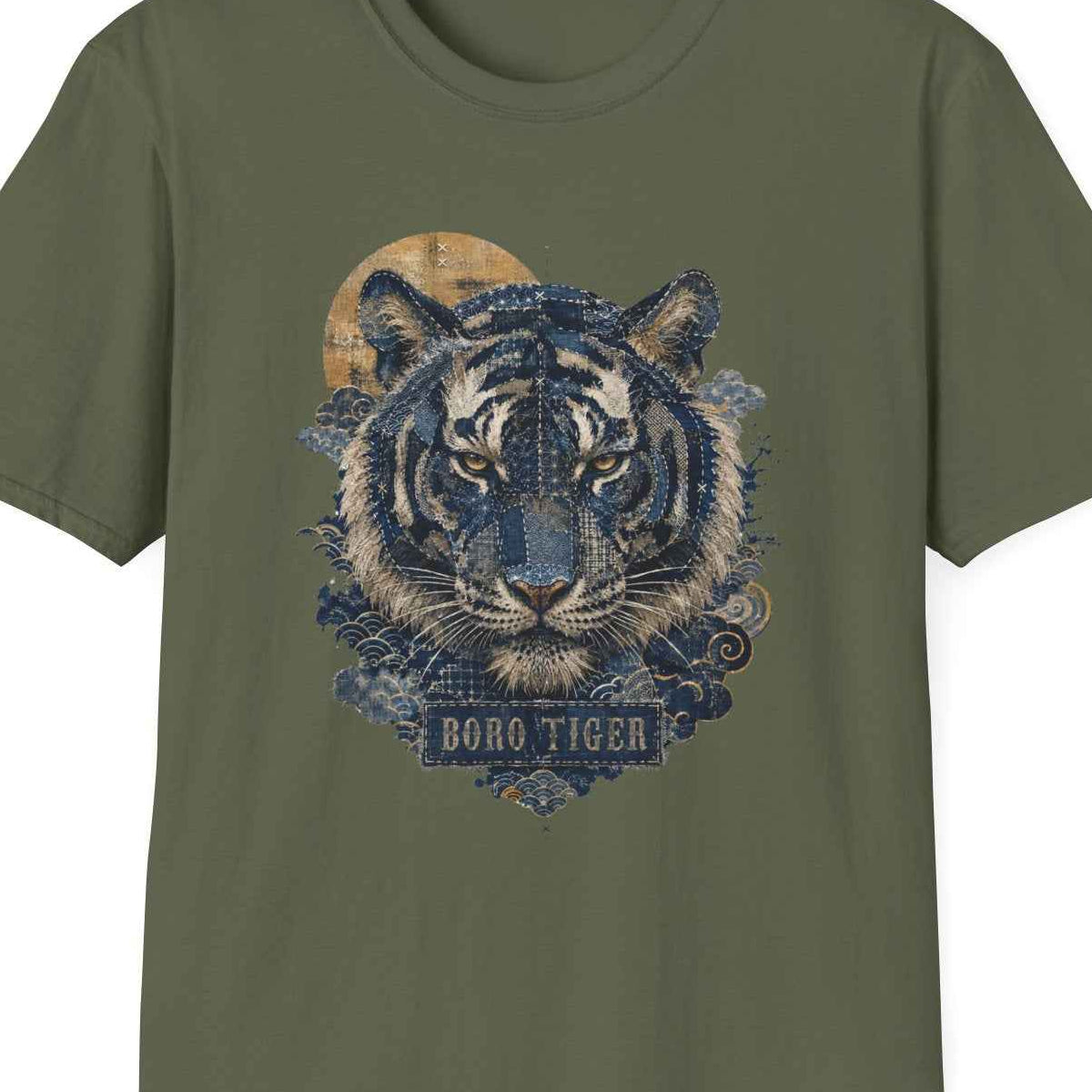 Boro Tiger T-Shirt – Vintage Japanese Streetwear | Wild Boys – Design Nahaufnahme