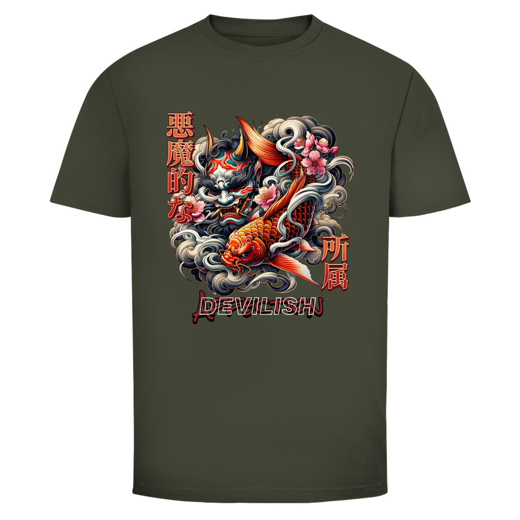 DEVILISH Japan Dragon × Koi Streetstyle T-Shirt - Wild Boys Shop