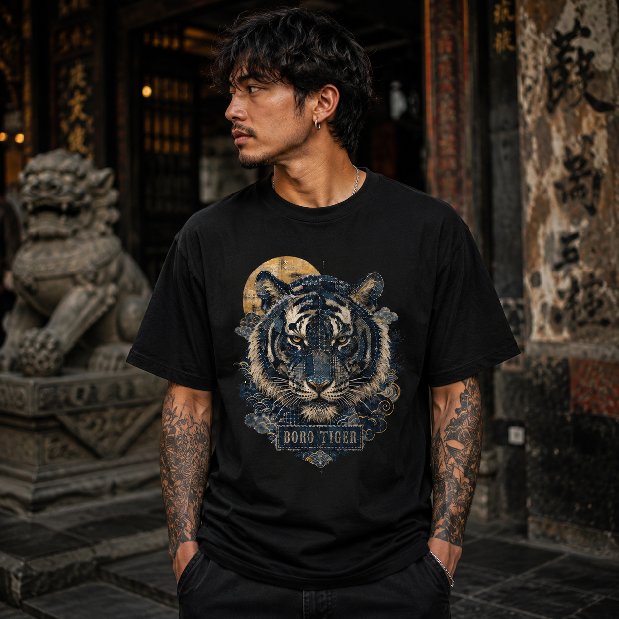 Boro Tiger T-Shirt – Vintage Japanese Streetwear | Wild Boys