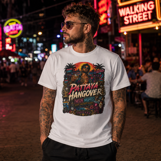 Pattaya Hangover T-Shirt – Neon Nights Thailand Streetwear