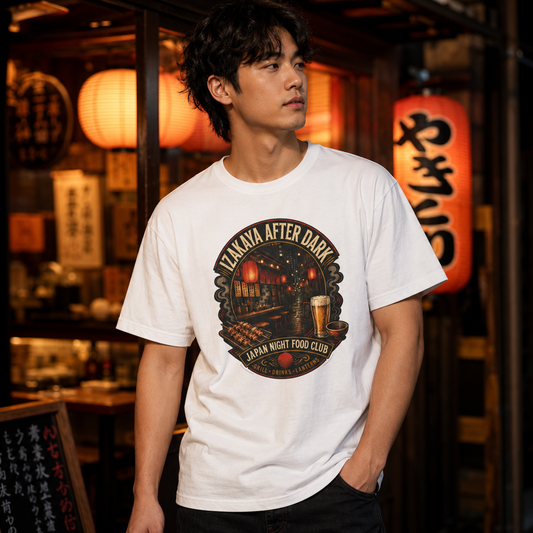 Izakaya After Dark T-Shirt – Japanese Streetwear Izakaya Food Club Graphic Tee