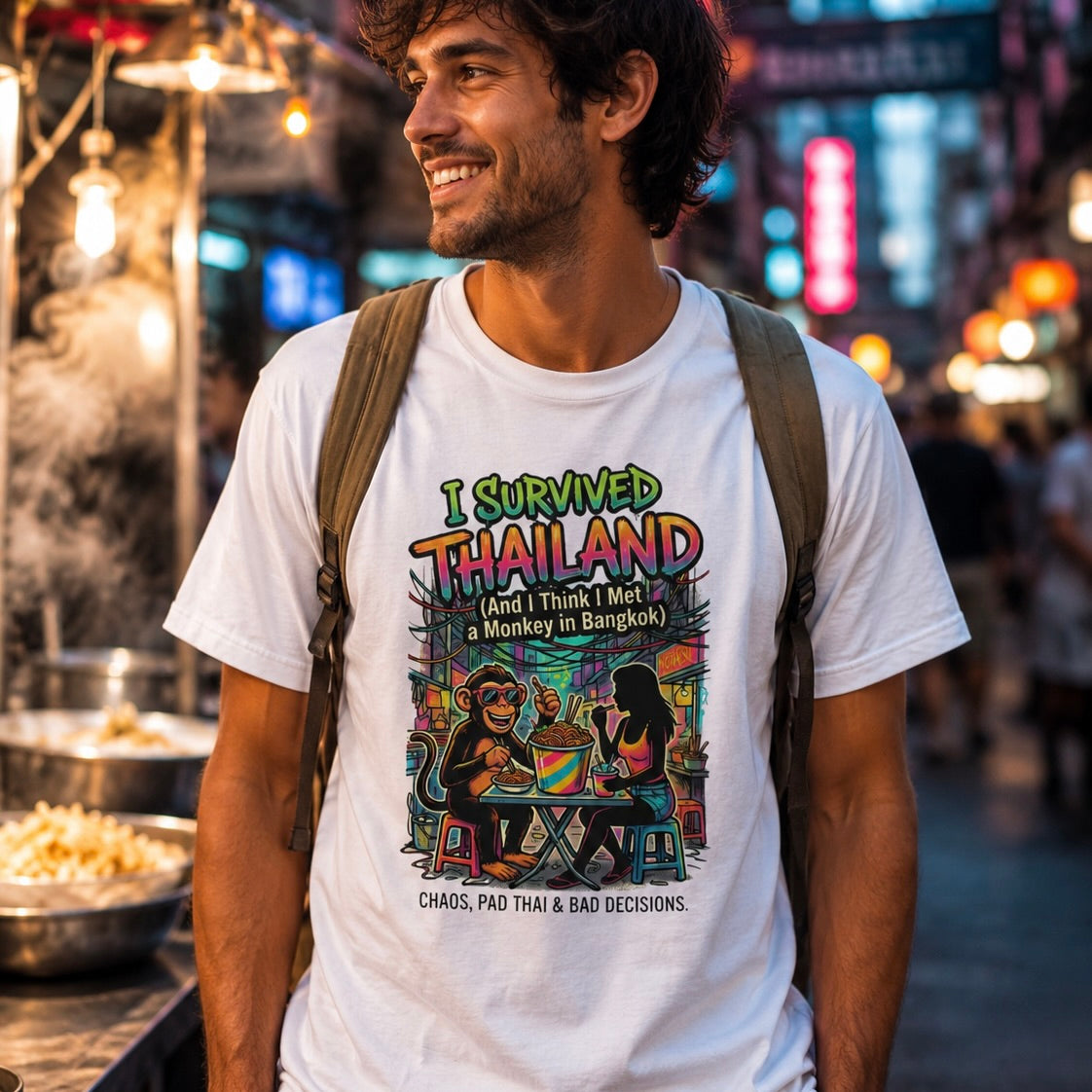 I Survived Thailand T-Shirt – Funny Bangkok Spruch · Thailand Urlaub Souvenir Graphic Tee | Wild Boys