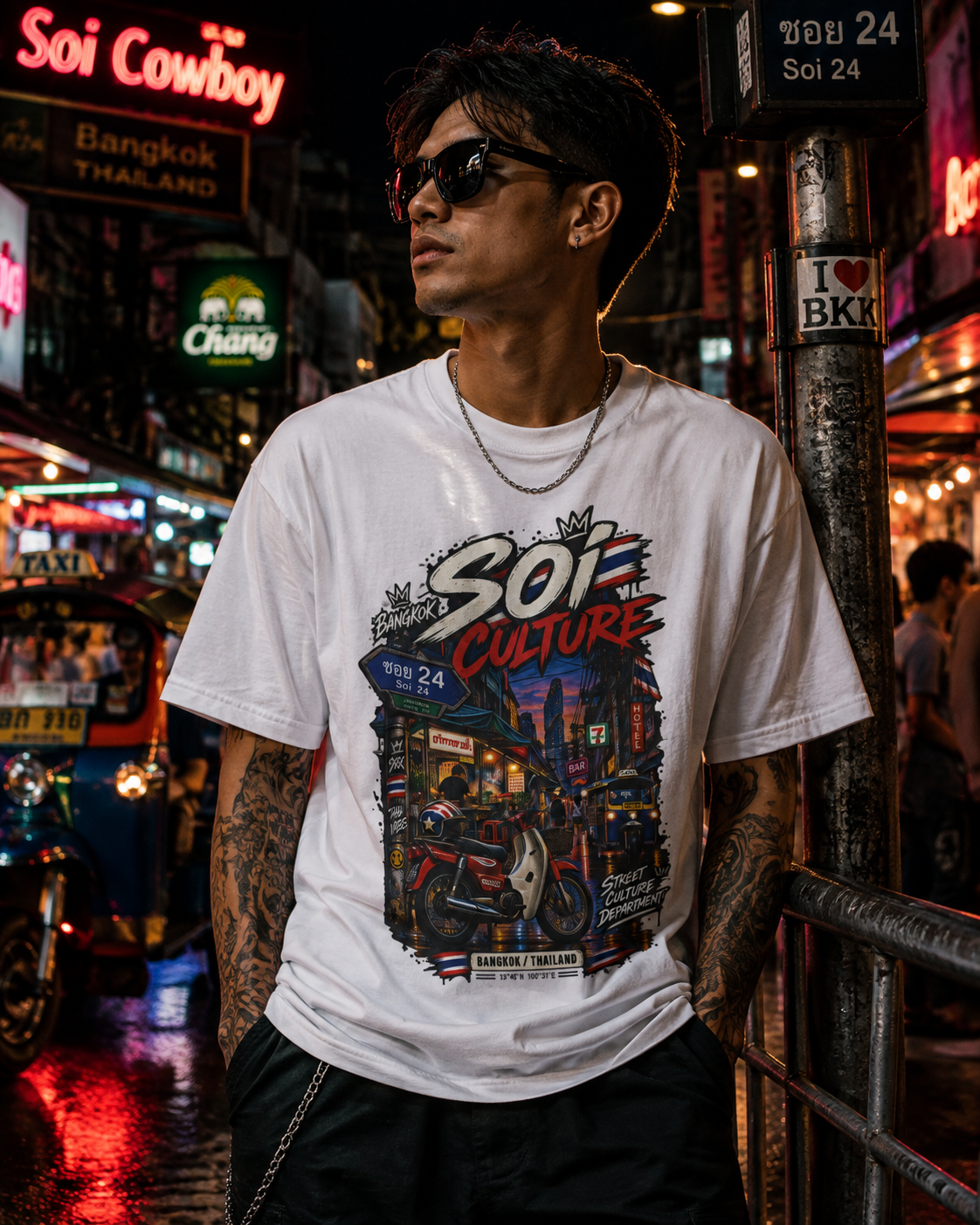 Bangkok Soi Culture T-Shirt — Thai Streetwear Street Style Herren Damen
