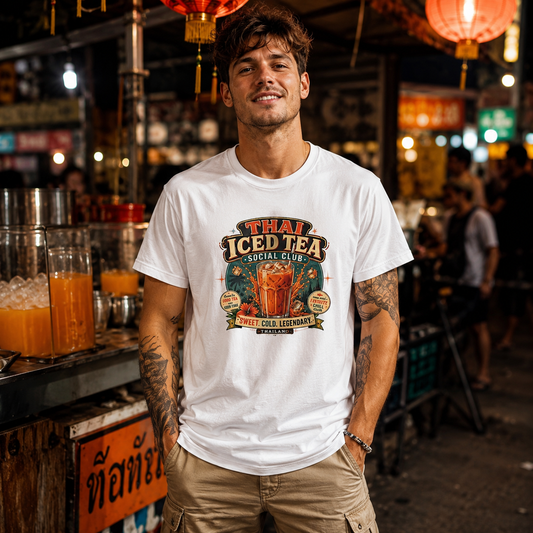 Thai Iced Tea Social Club T-Shirt — Thailand Thai Tea Streetwear Graphic Tee