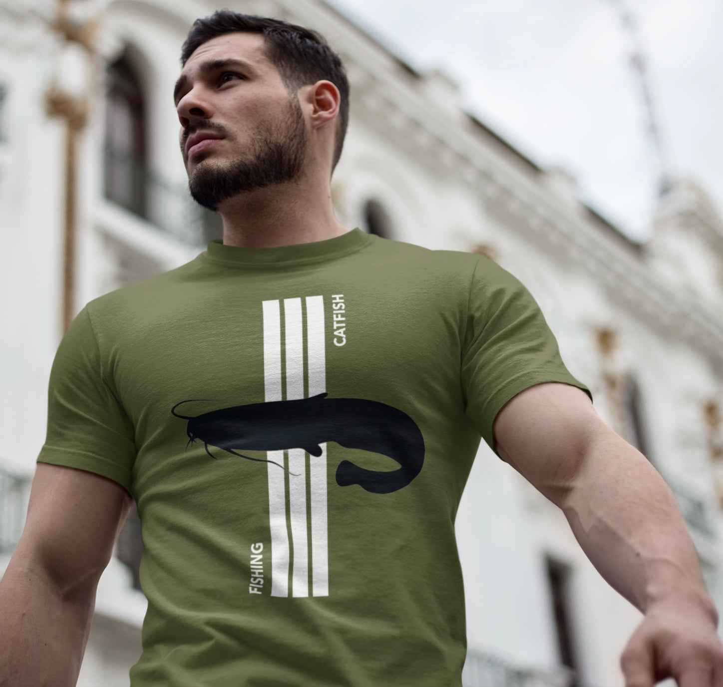 FISHING CATFISH T-Shirt für Männer, Frauen & Diverse