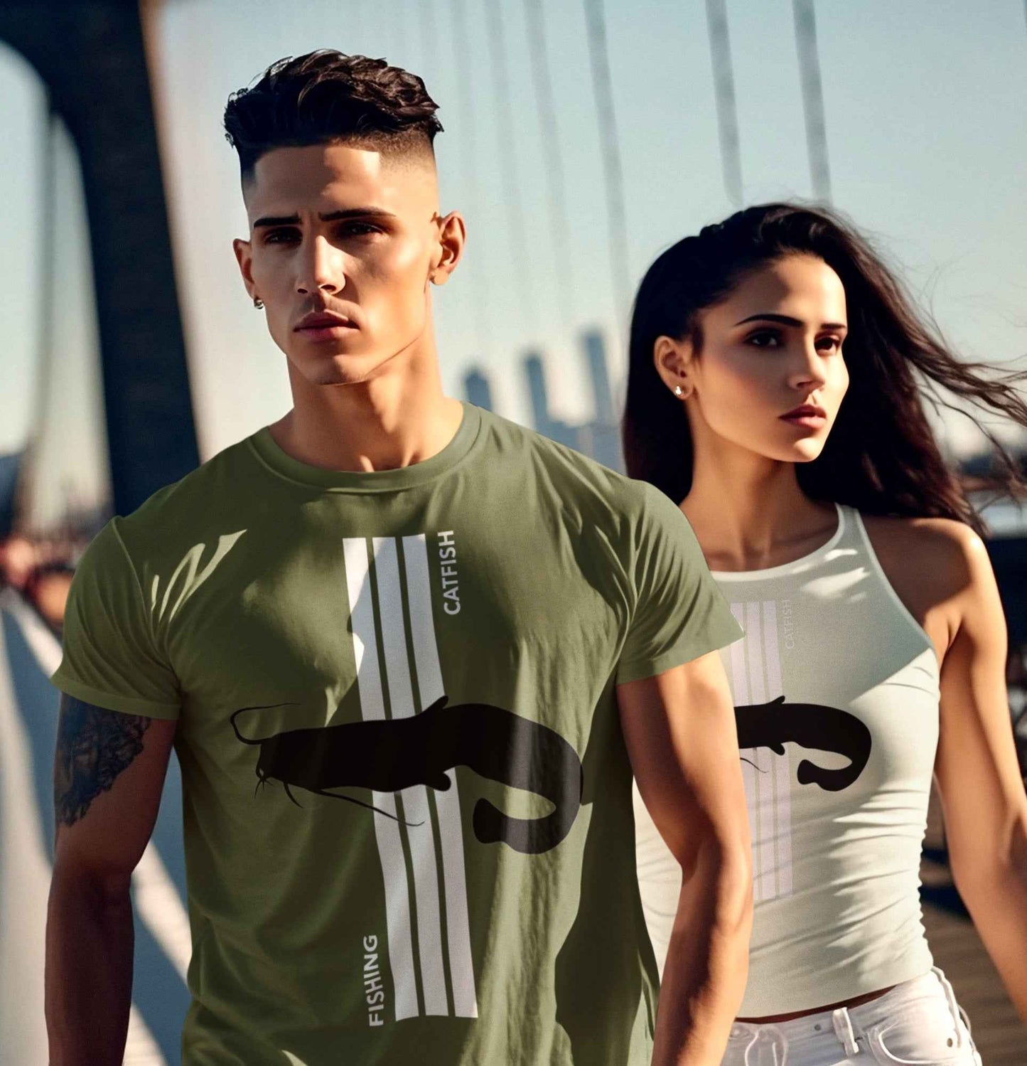 FISHING CATFISH T-Shirt für Männer, Frauen & Diverse