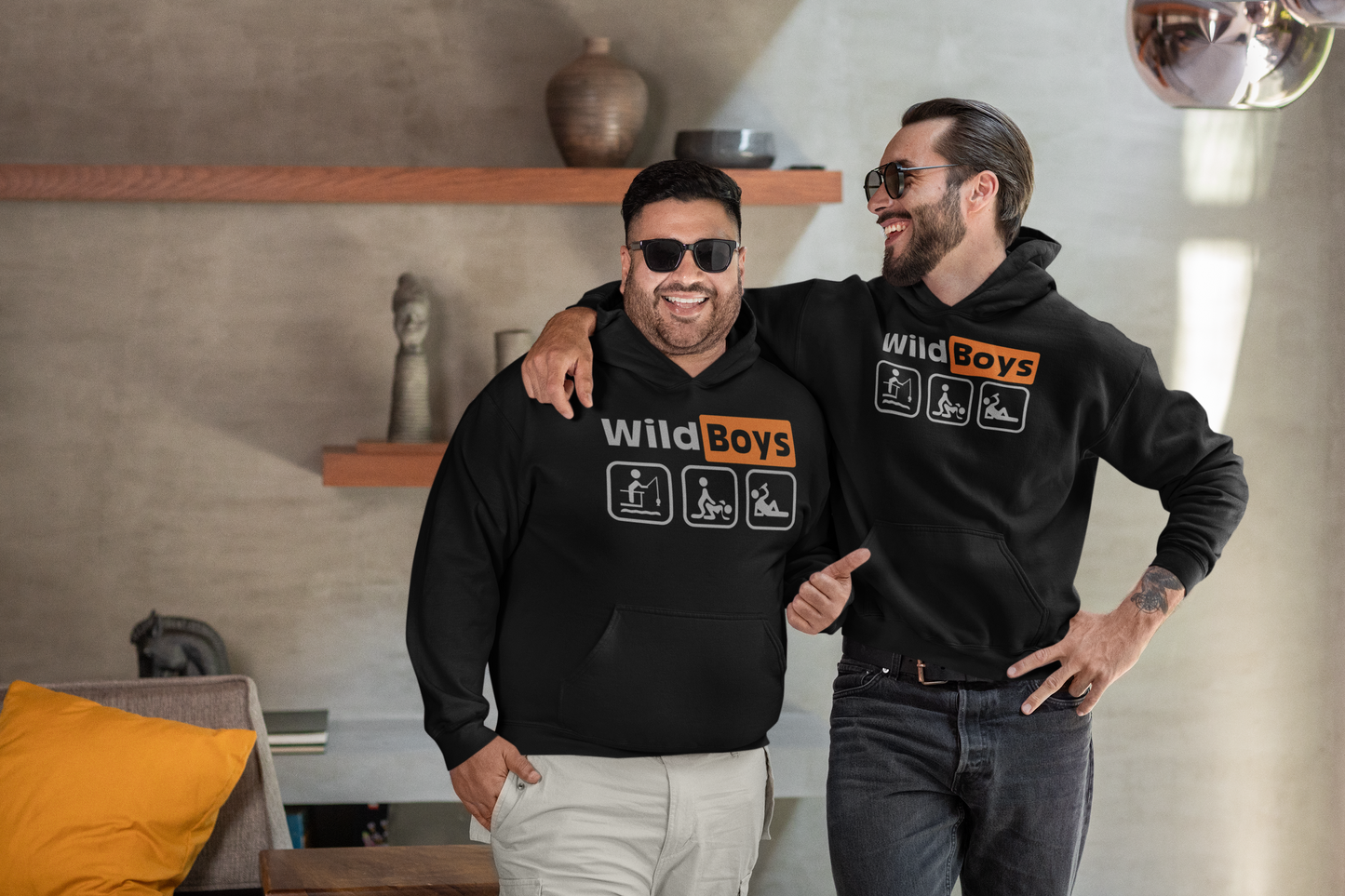 Wild Boys Hoodie – Die 3 Gebote des Anglers | Freiheit. Natur. Abenteuer.