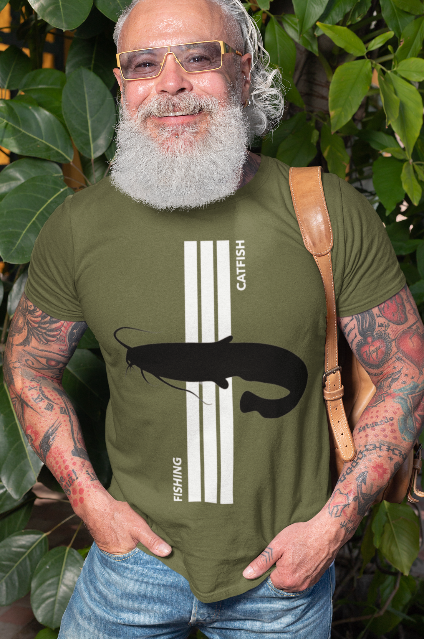 FISHING CATFISH T-Shirt für Männer, Frauen & Diverse