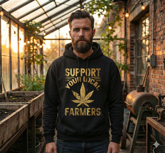 Support Your Local Farmers – Premium Hoodie – Hoodie Frontansicht